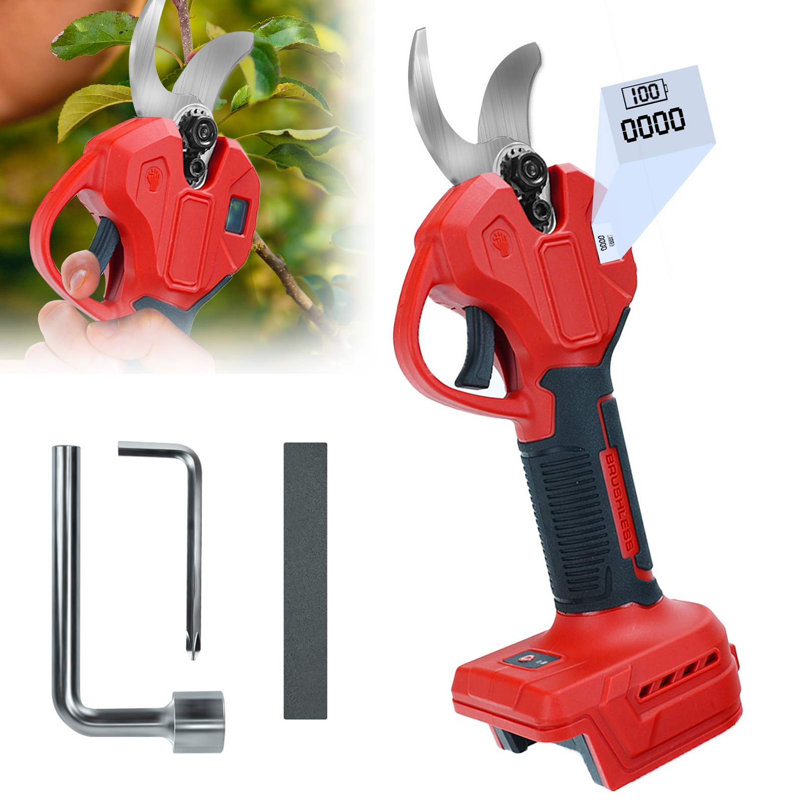 Power Tools Milwaukee - 30mm Brushless Electric Pruning Shears 600W