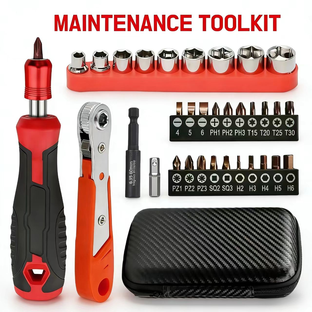 Power Tools Catalogue - Household Repair Toolbox Set Combination Ratchet