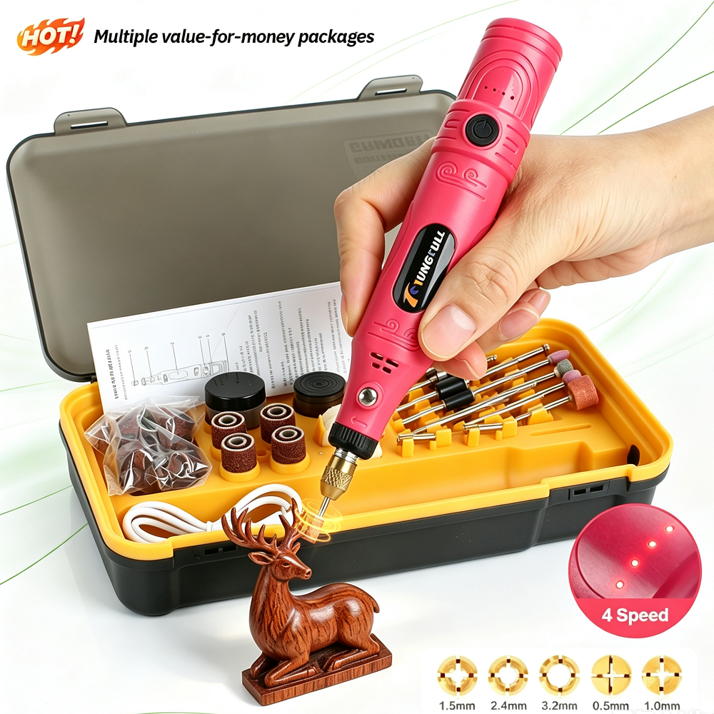 Rotary Tool Kit - Tungfull Mini Cordless Rotary Tool Rechargeable