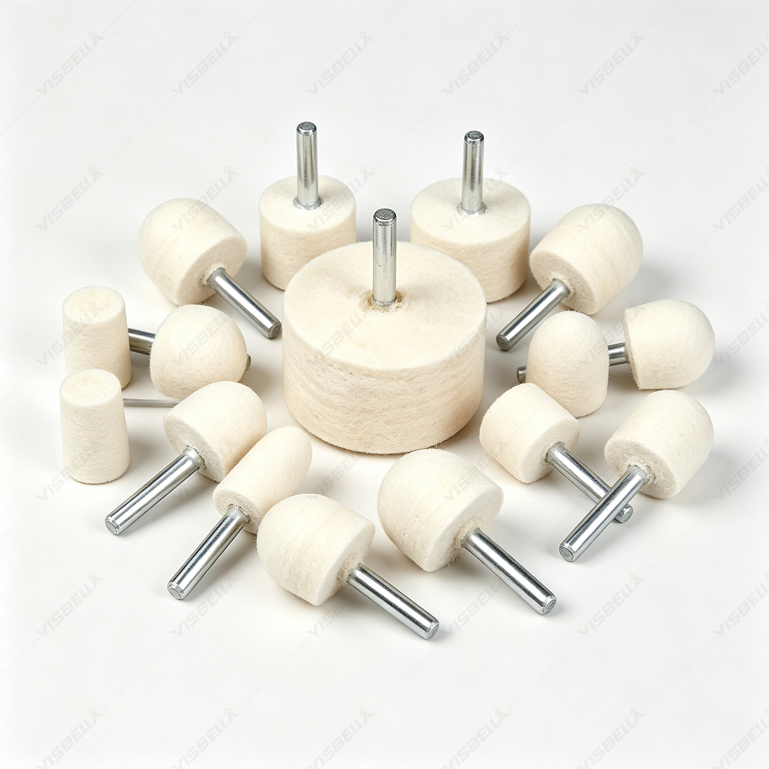 Rotary Tool Kit - Felt Polishing Wheels & Wool Buffing