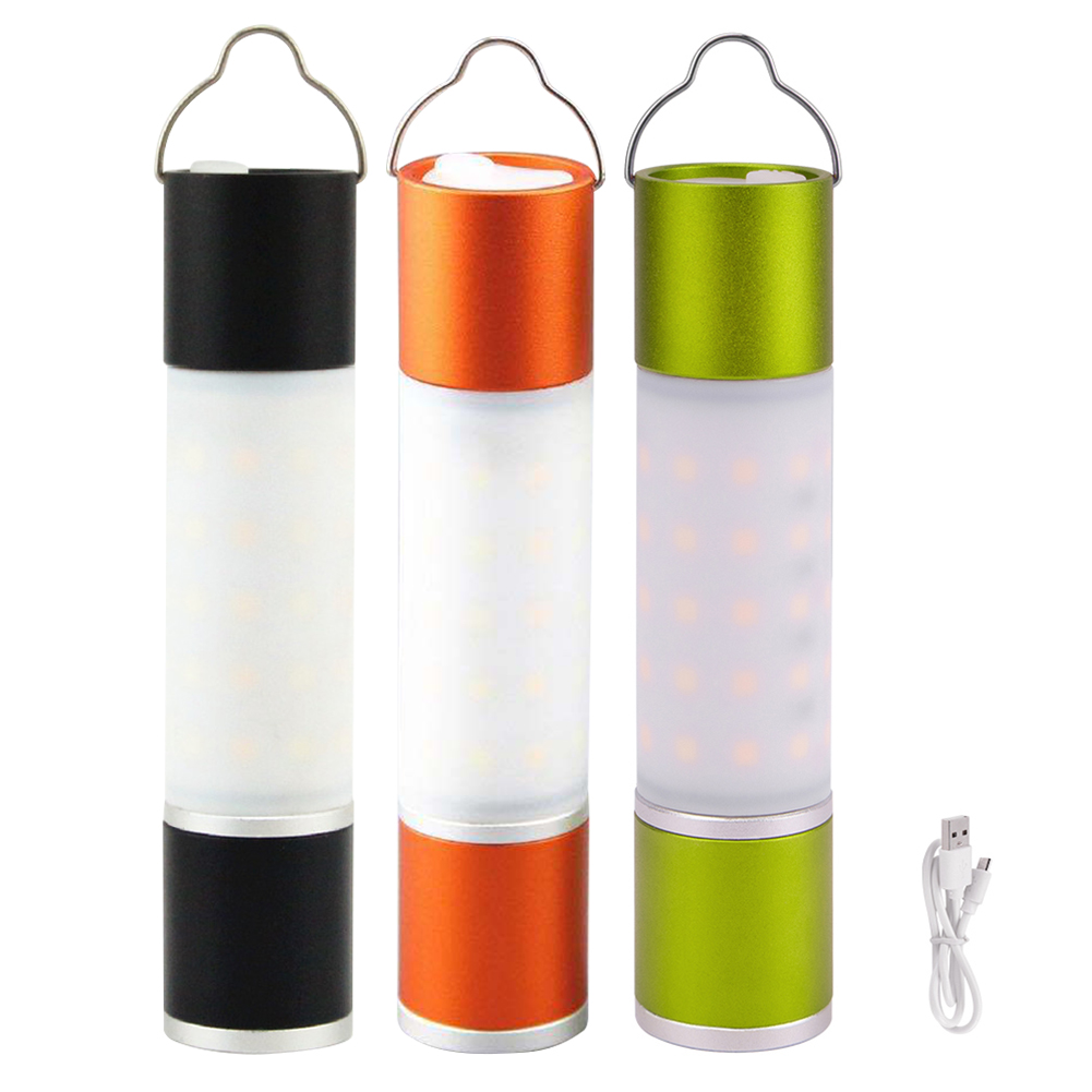 Power Tools Orange - LED Telescopic Flashlight USB Rechargeable and