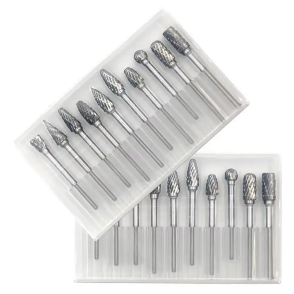 Rotary Tool Kit - 10PCS Carbide Rotary Burr Set 3mm