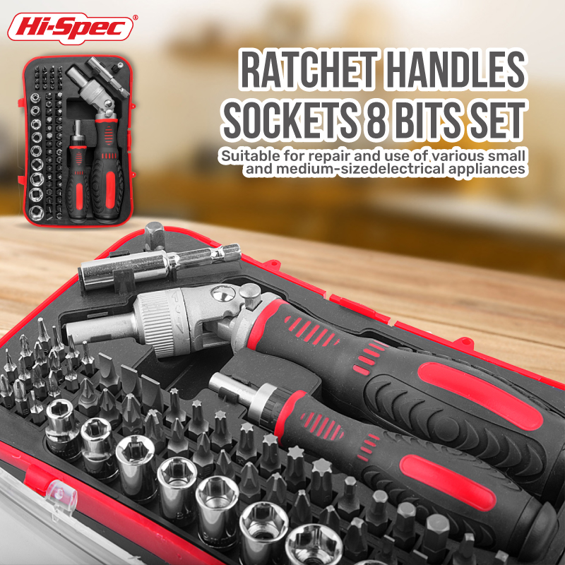 Power Tools Catalogue - Hi-Spec Ratchet Handles Screwdriver Set Household