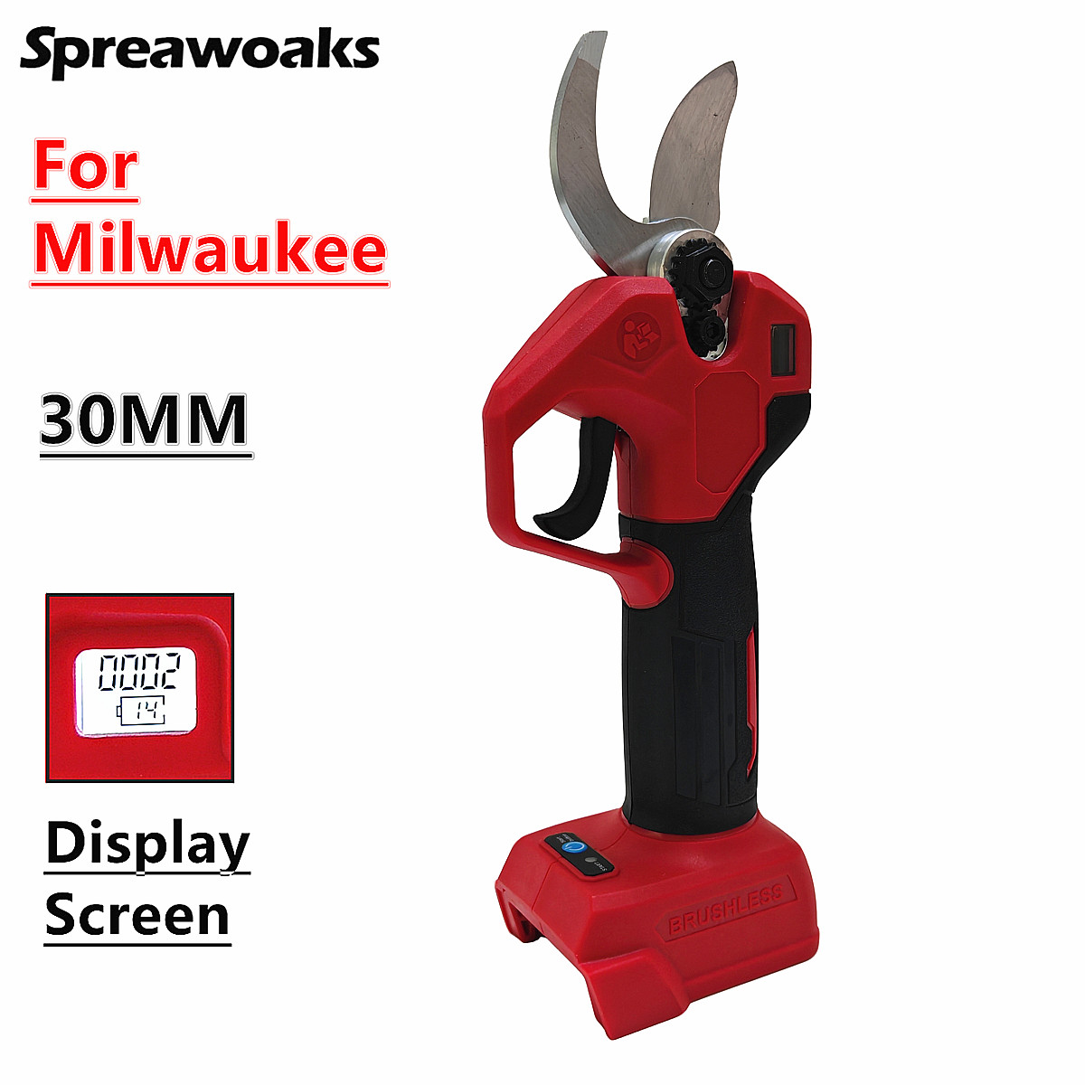 Power Tools Milwaukee - Brushless Electric Pruning Shears Pruner With