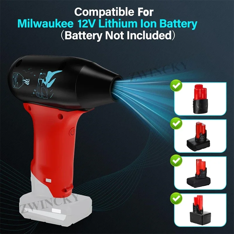 Adjustable Air Duster Jet Fan  - Power Tools Milwaukee recension och pris