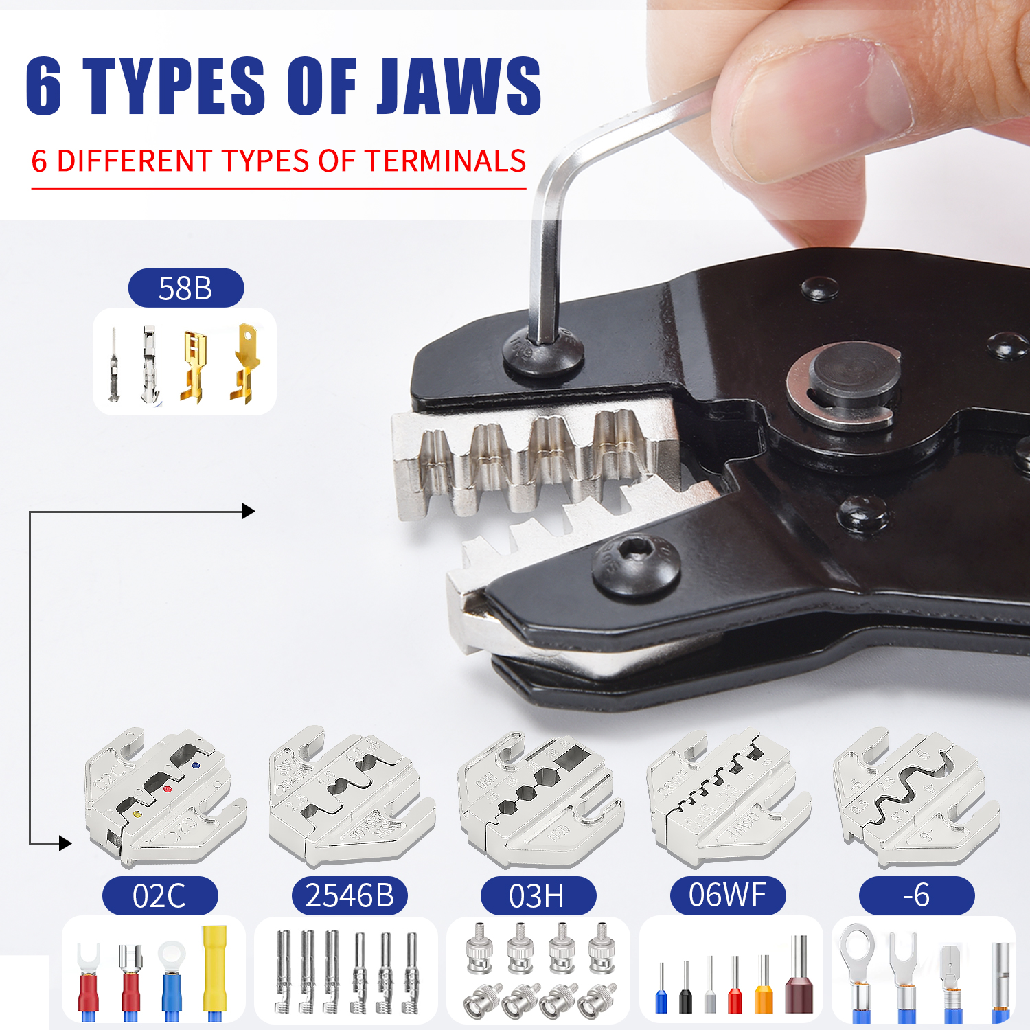 SN-58B 5Jaws Crimping Tool Kit - Power Tools Catalogue recension och pris