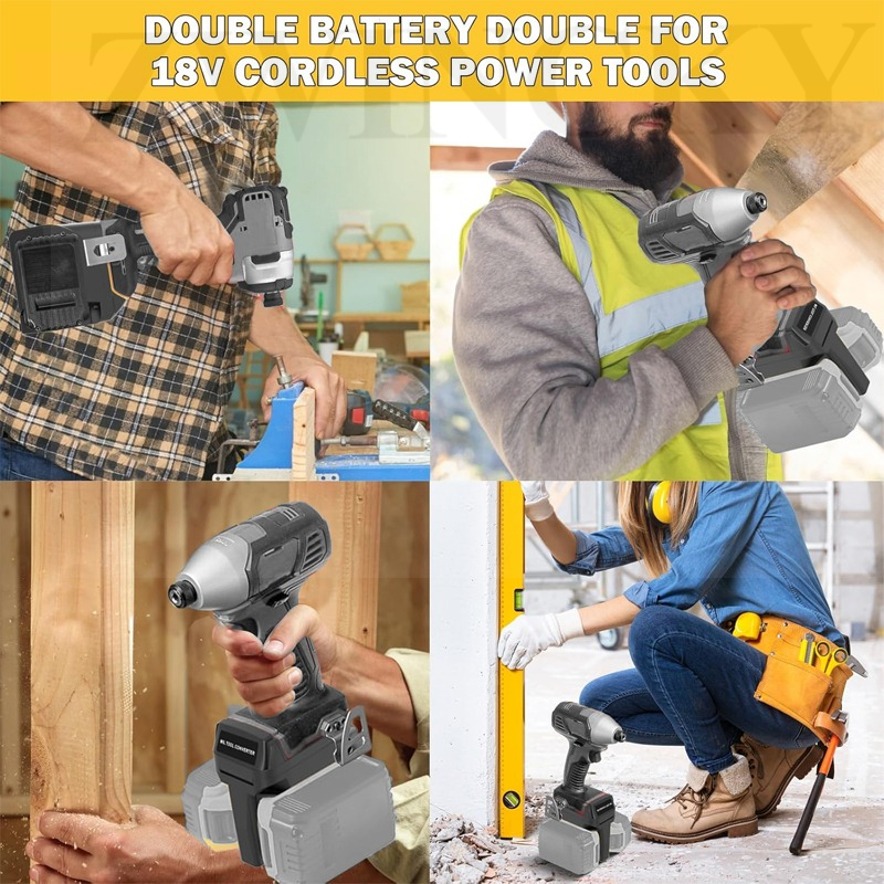 ZWINCKY Battery Adapter for De - Power Tools Milwaukee recension och pris