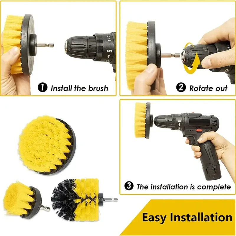 3 Pcs/Set Power Drill Brush Se - Power Tools On Sale recension och pris