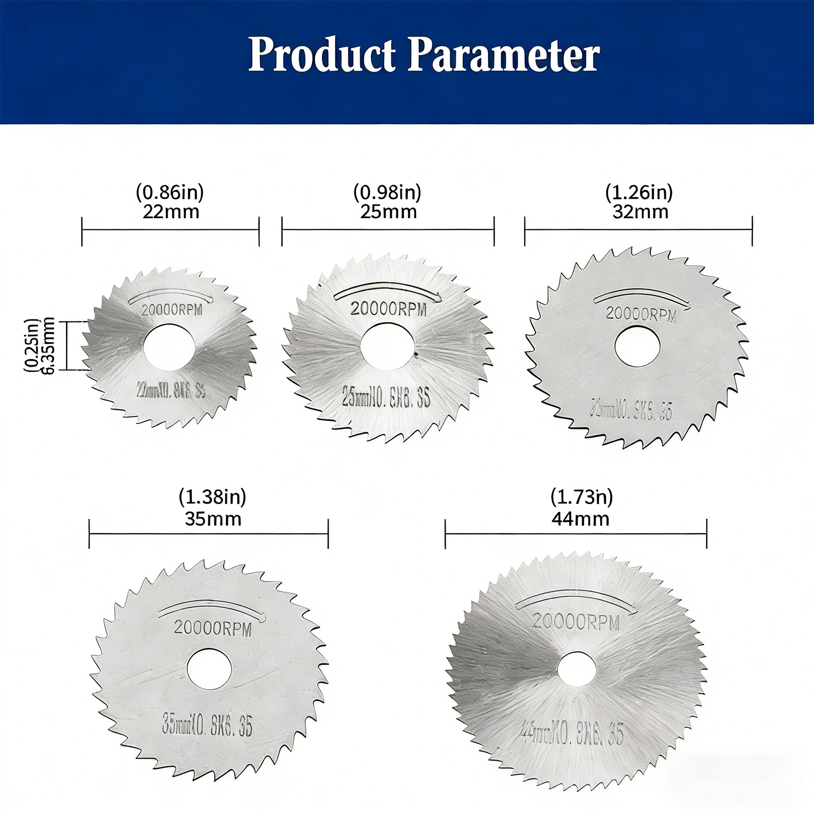 High Speed Steel Saw Disc 6Pcs - Power Tools Diy recension och pris