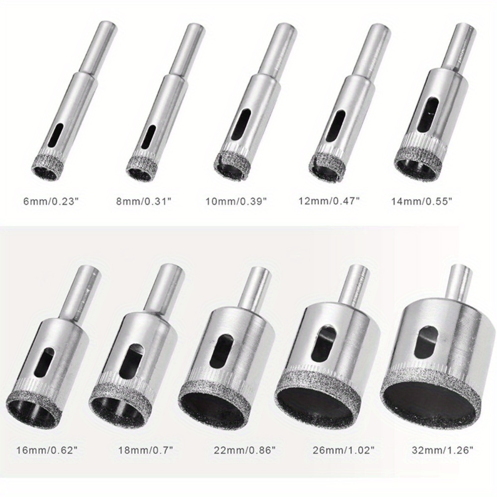 10 Piece Diamond Coated Drill  - Power Tools On Sale recension och pris