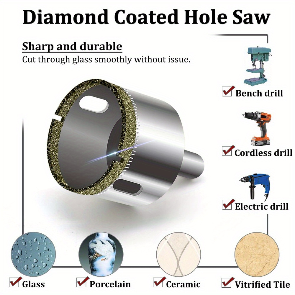 10 Piece Diamond Coated Drill  - Power Tools On Sale recension och pris