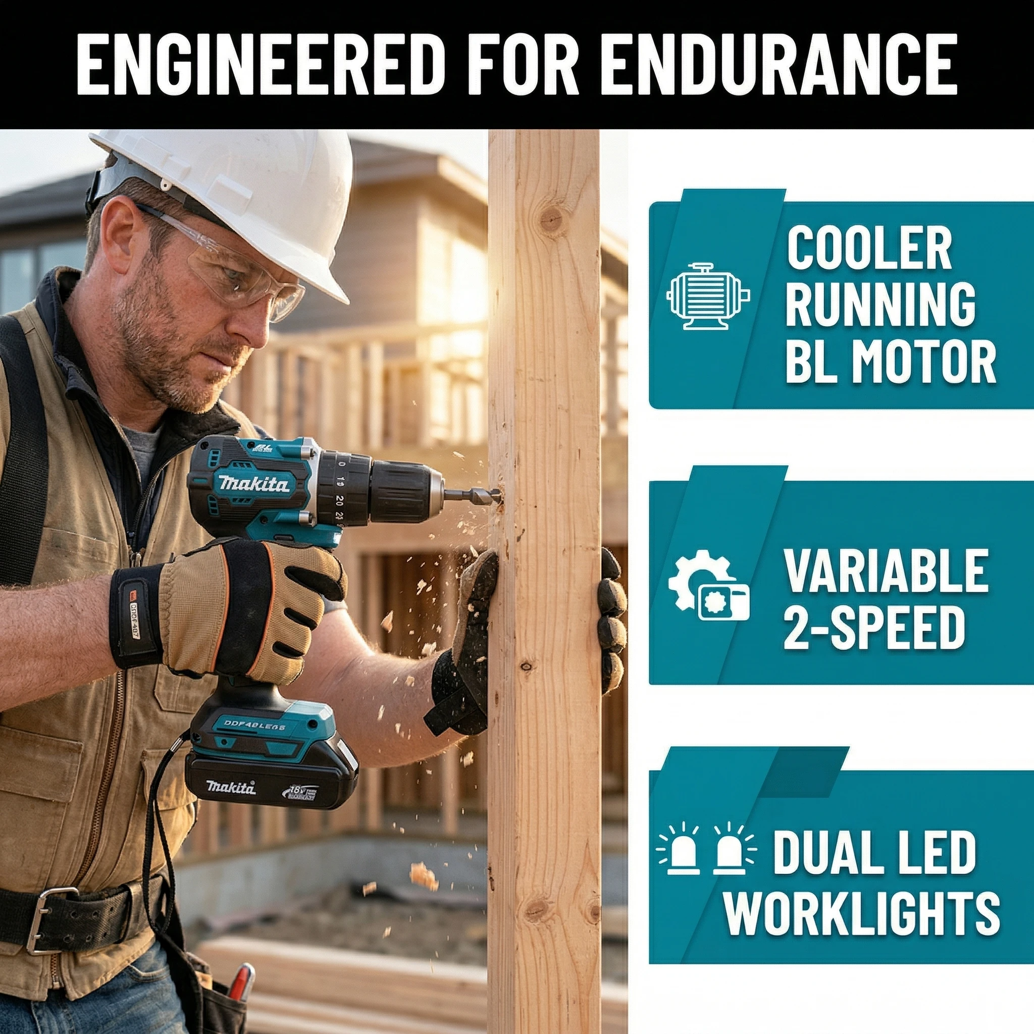 Makita DDF487 Cordless Driver  - Power Tools On Sale recension och pris