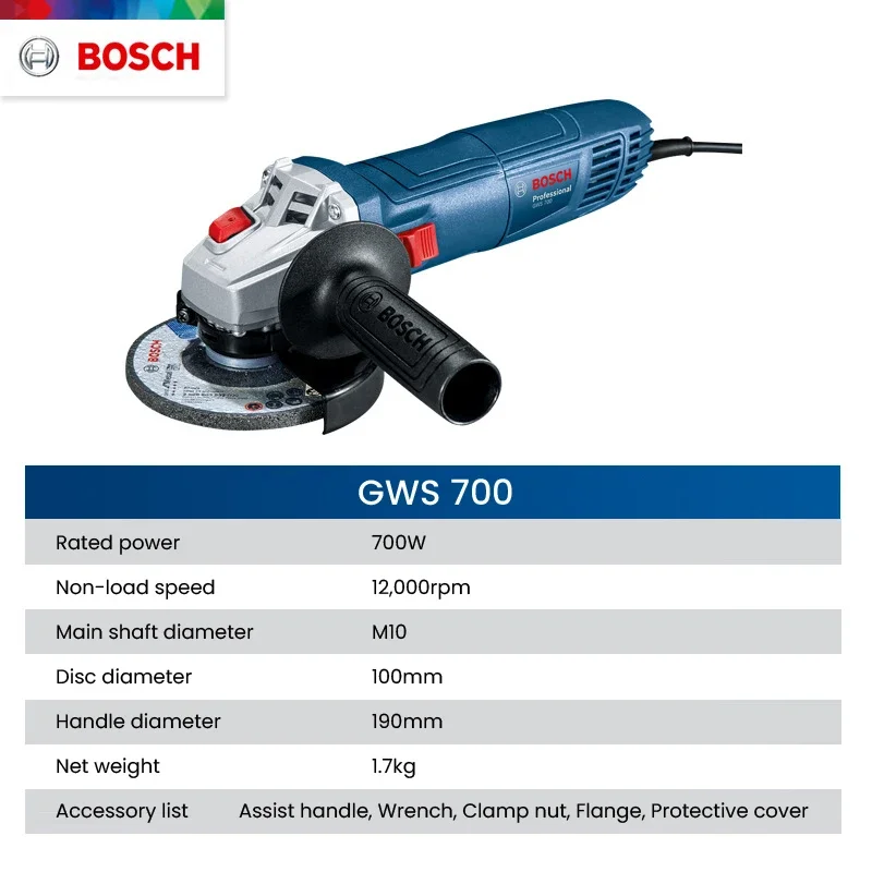 Bosch GWS700 Electric Angle Gr - Power Tools Grinder recension och pris