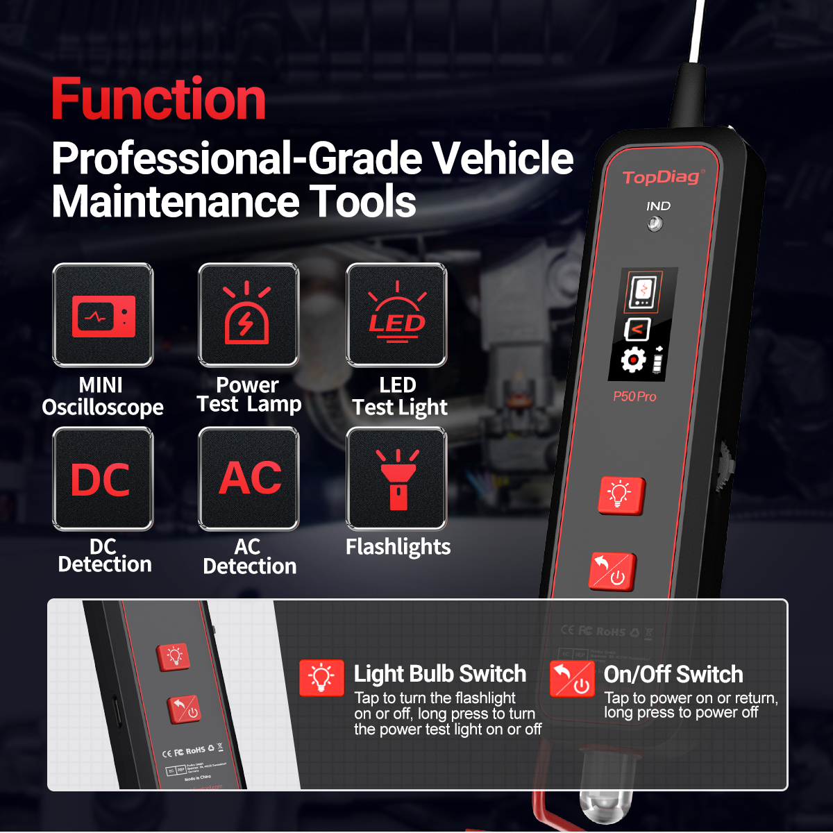 Topdiag P50 Pro Automotive Cir - Power Tools In Automotive recension och pris