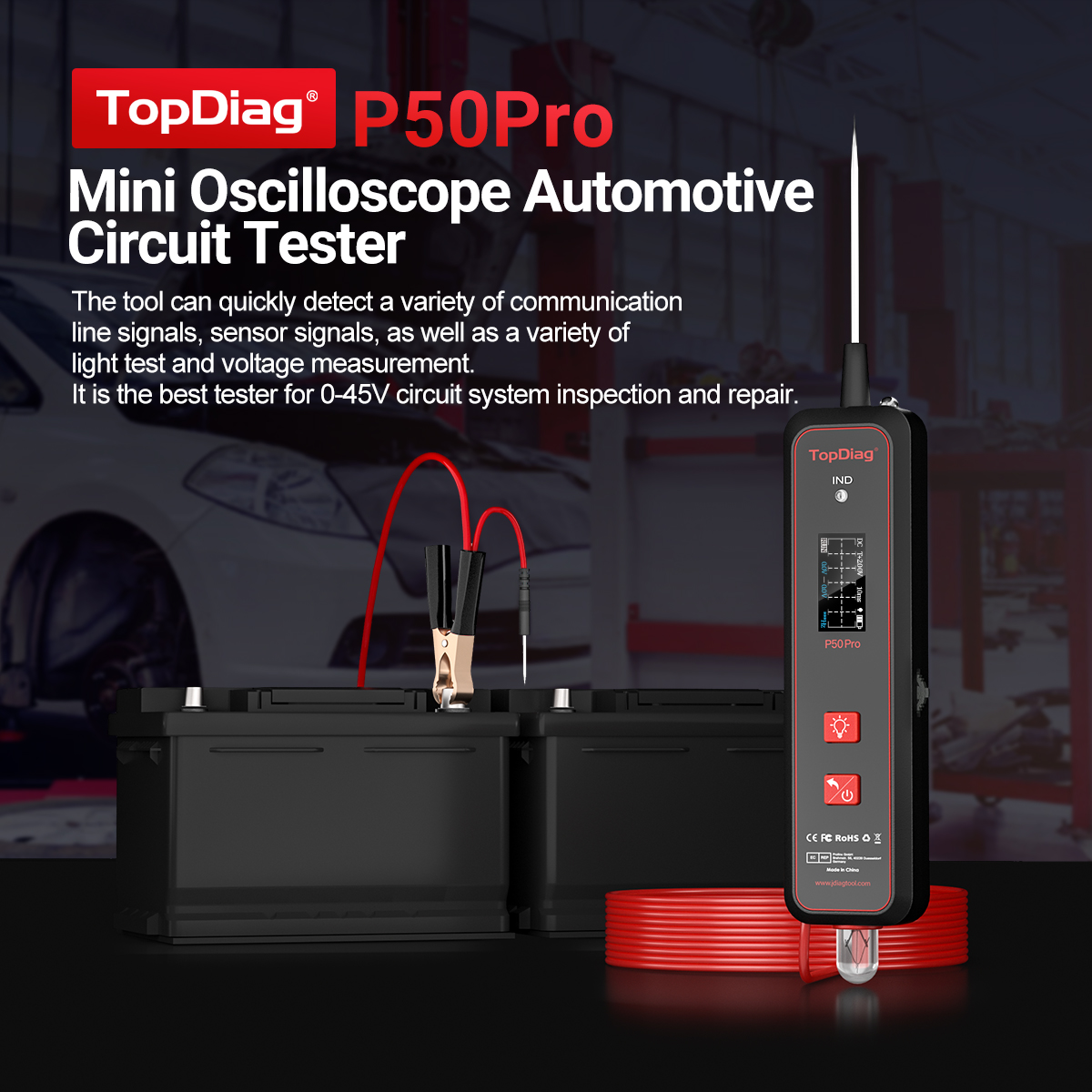 Topdiag P50 Pro Automotive Cir - Power Tools In Automotive recension och pris