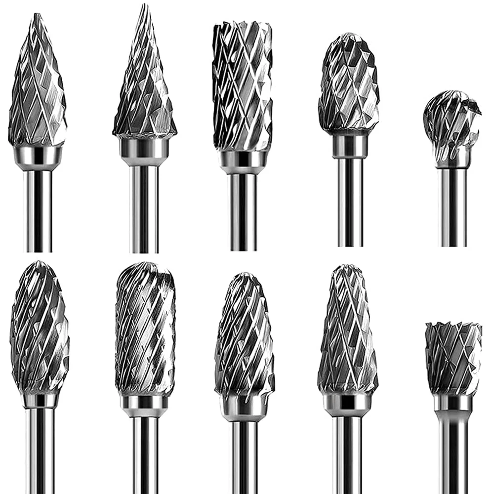 10PCS Carbide Rotary Burr Set  - Rotary Tool Kit recension och pris