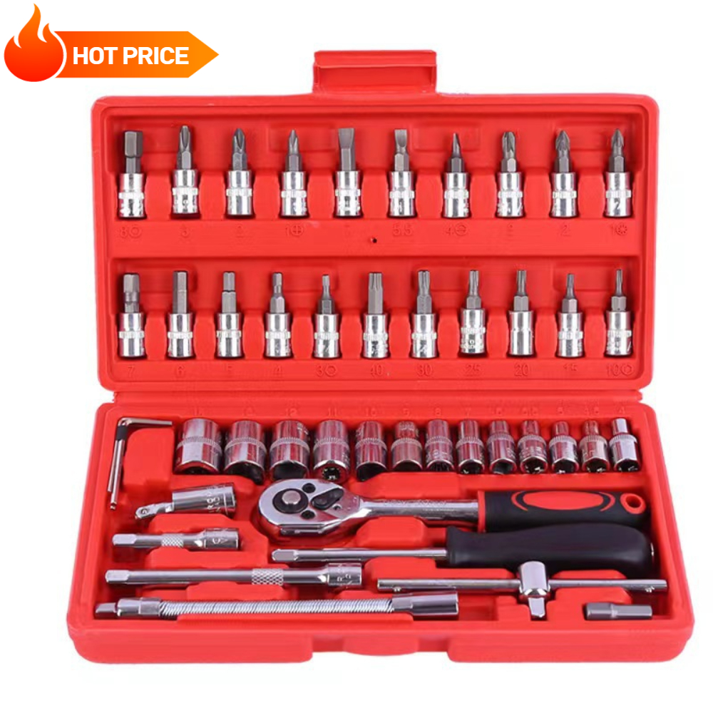 46pcs/Set Socket Wrench Diy Re - Power Tools Catalogue recension och pris