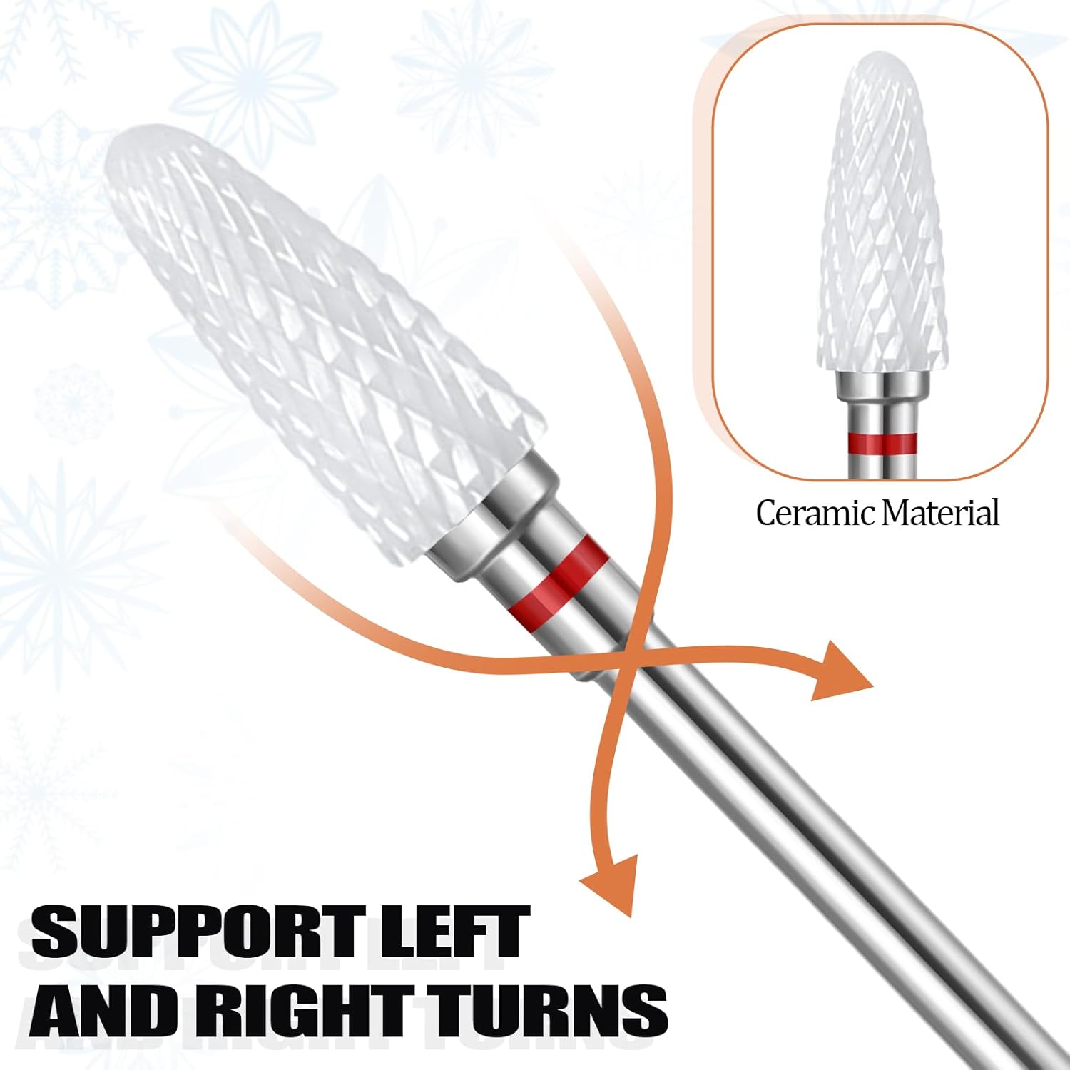 Ceramic Nail Drill Bits Set 5  - Rotary Tool Kit recension och pris