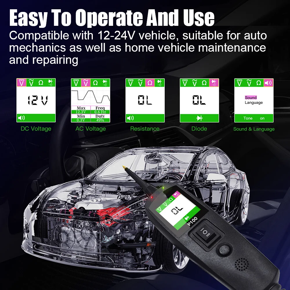 P100 Automotive Circuit Tester - Power Tools In Automotive recension och pris