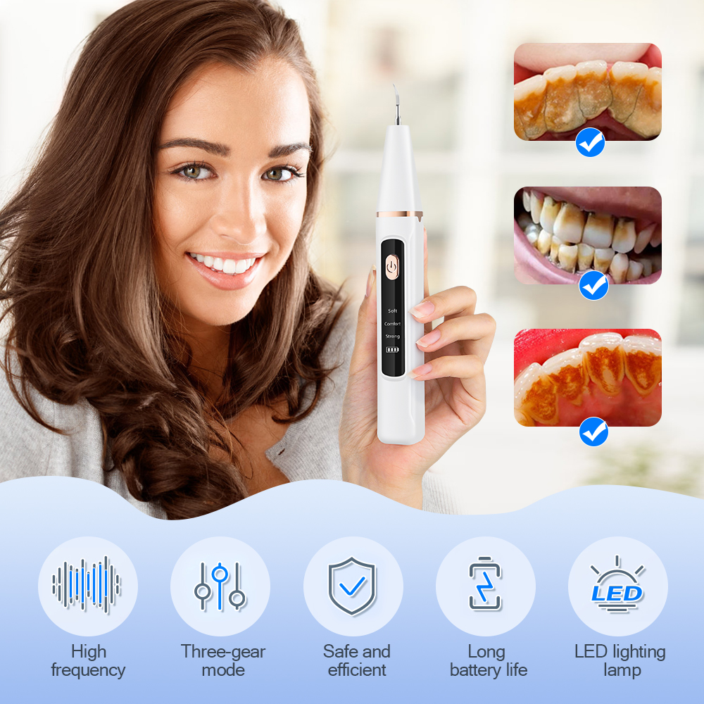 Ultrasonic Teeth Cleaner Denta - Rotary Tool Kit recension och pris