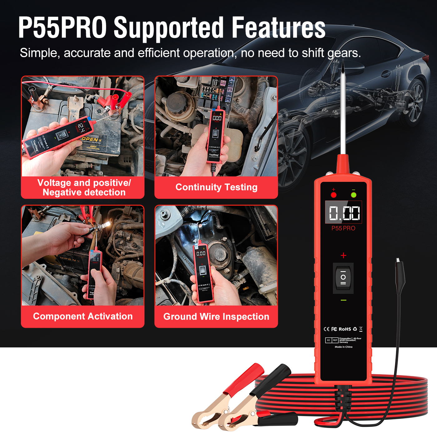 Topdiag P55 Pro Auto Electrica - Power Tools In Automotive recension och pris