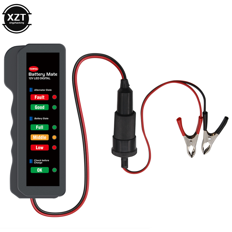 Car Battery Tester 6 LED Displ - Power Tools In Automotive recension och pris