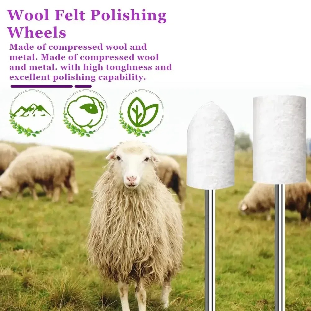 80PCS Wool Felt Buffing Wheel  - Rotary Tool Kit recension och pris