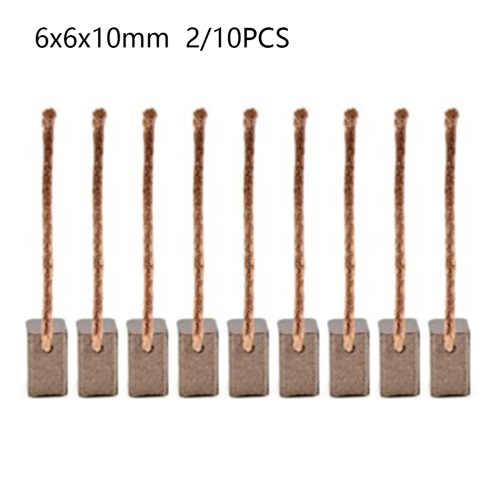 2 10Pcs 6x6x10mm Carbon Brush  - Power Tools In Automotive recension och pris