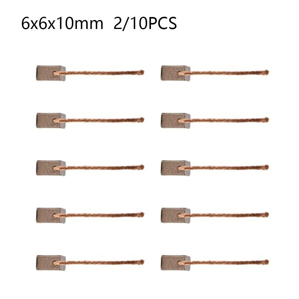 2 10Pcs 6x6x10mm Carbon Brush  - Power Tools In Automotive recension och pris