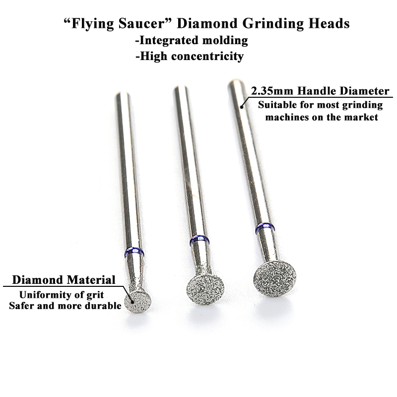 3pcs/set Diamond Nail Drill Bi - Rotary Tool Kit recension och pris