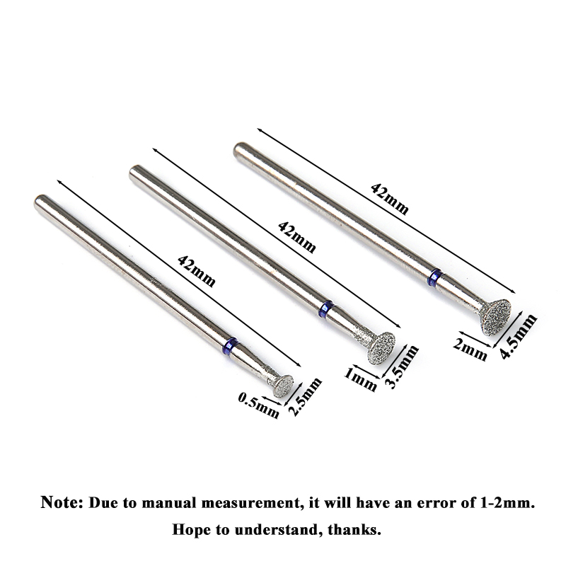 3pcs/set Diamond Nail Drill Bi - Rotary Tool Kit recension och pris